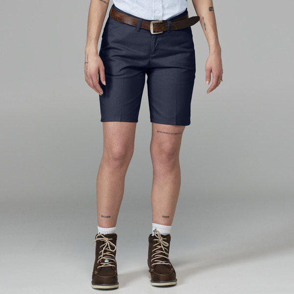 Women's 9" Flat Front Short - Front