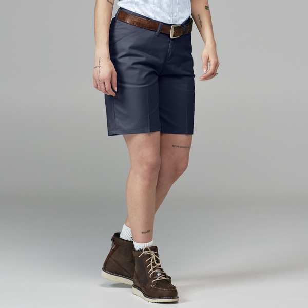 Women's 9" Flat Front Short - Front
