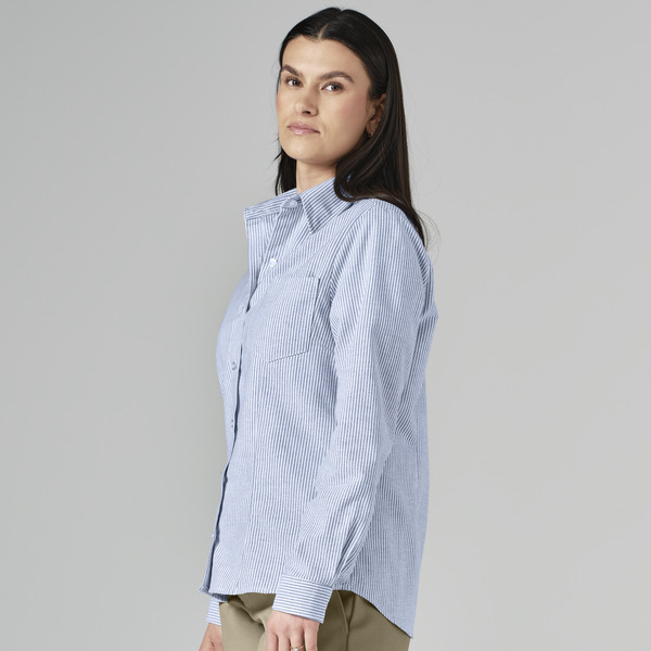 Women's Long-Sleeve Stretch Oxford Shirt - Front