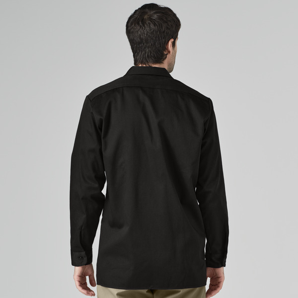 Men's Industrial Cotton Long-Sleeve Work Shirt - Front
