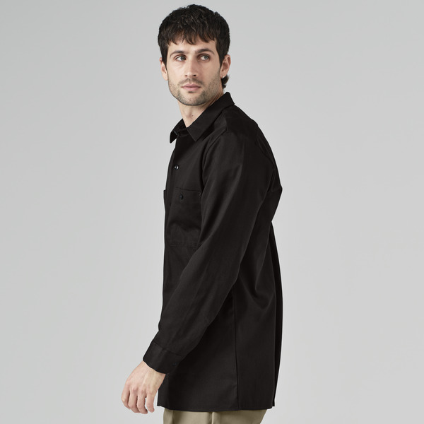 Men's Industrial Cotton Long-Sleeve Work Shirt - Front