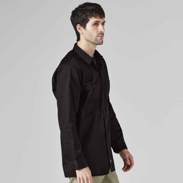 Men's Industrial Cotton Long-Sleeve Work Shirt - Front