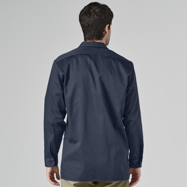 Men's Industrial Cotton Long-Sleeve Work Shirt - Front