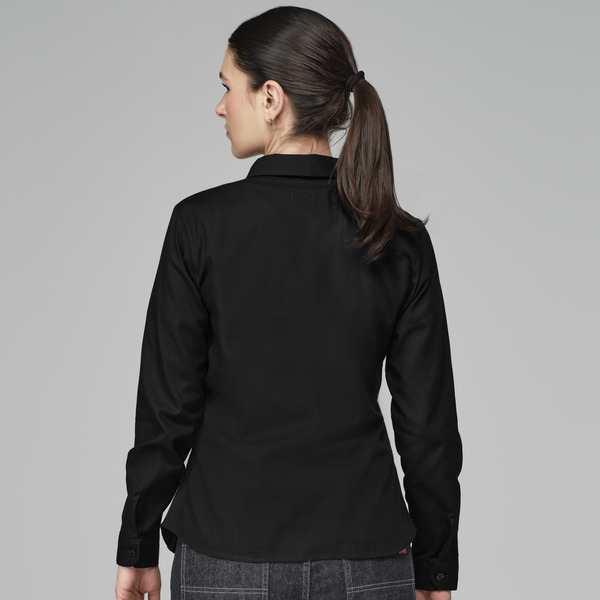Women's Long-Sleeve Industrial Work Shirt - Front
