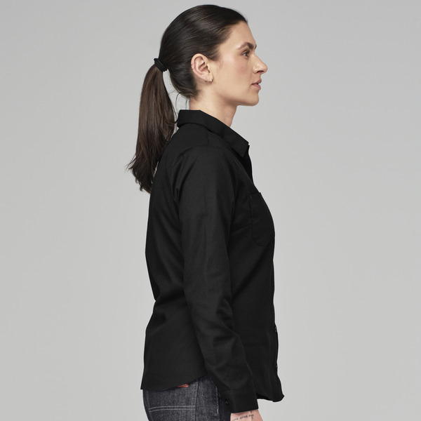 Women's Long-Sleeve Industrial Work Shirt - Front