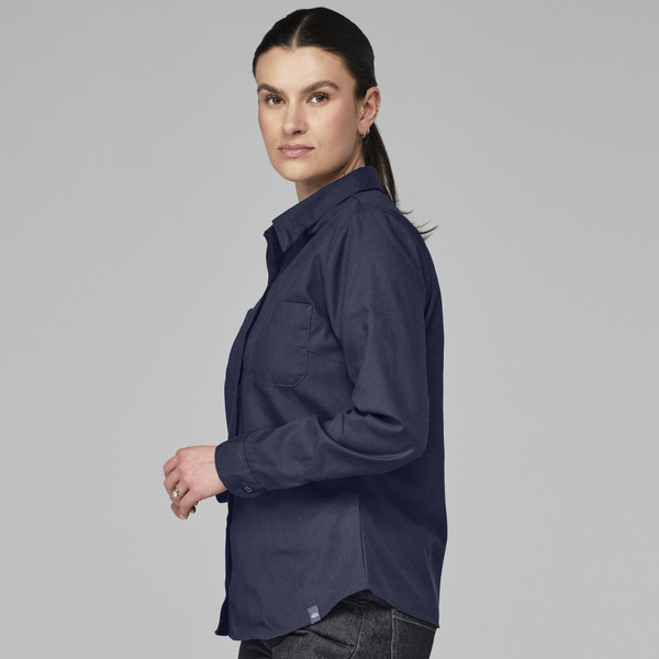 Women's Long-Sleeve Industrial Work Shirt - Front