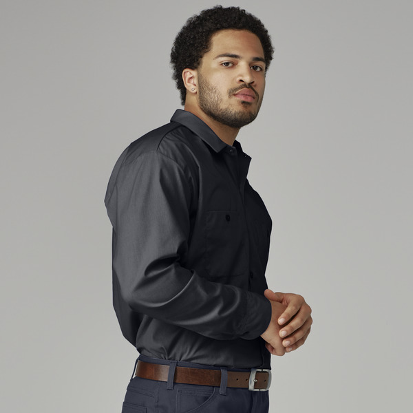 Men's Industrial Long-Sleeve Work Shirt - Front