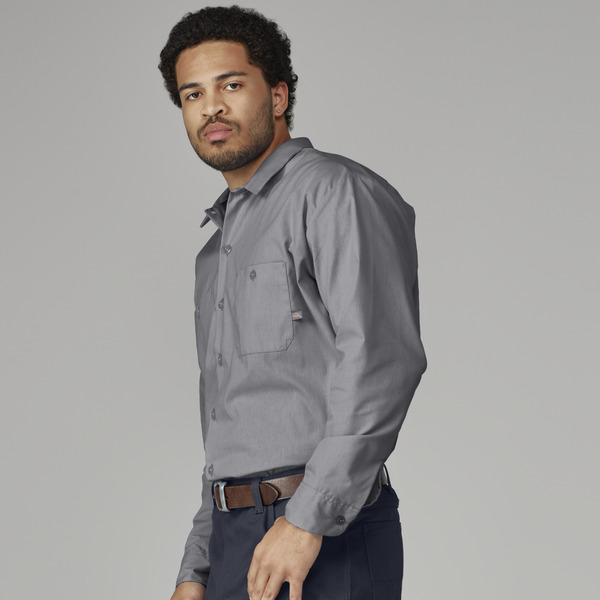 Camisa industrial de manga larga - Parte Delantera
