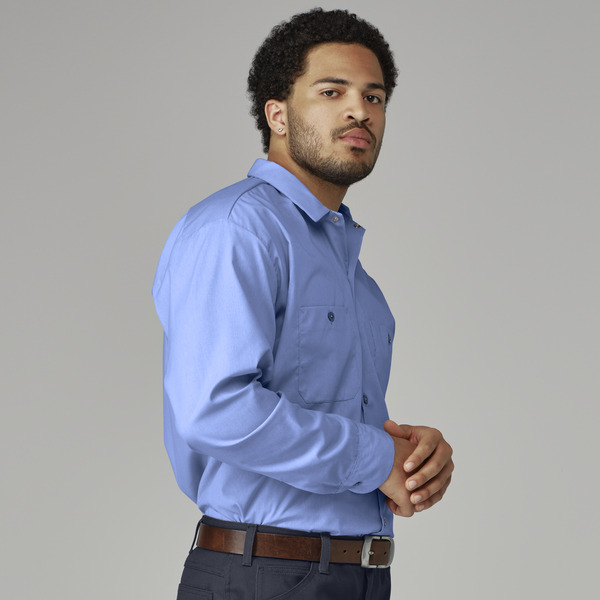 Men's Industrial Long-Sleeve Work Shirt - Front