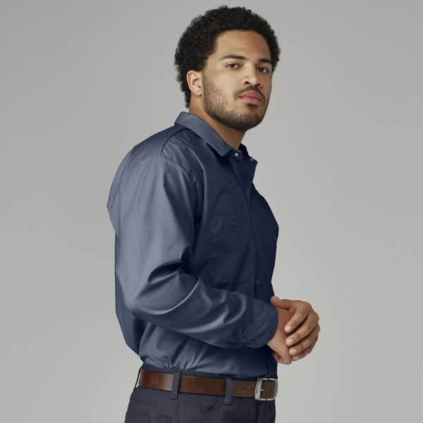 Men's Industrial Long-Sleeve Work Shirt - Front