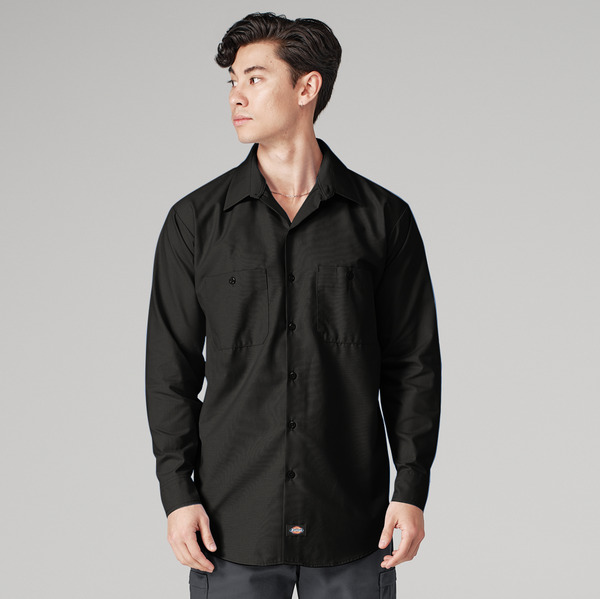 Men's Industrial WorkTech Ventilated Long-Sleeve Work Shirt With Cooling Mesh - Front