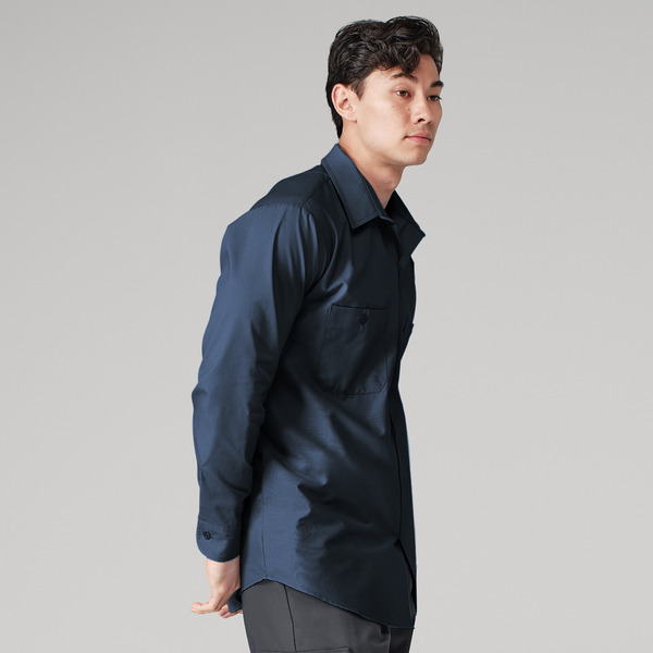 Men's Industrial WorkTech Ventilated Long-Sleeve Work Shirt With Cooling Mesh - Front