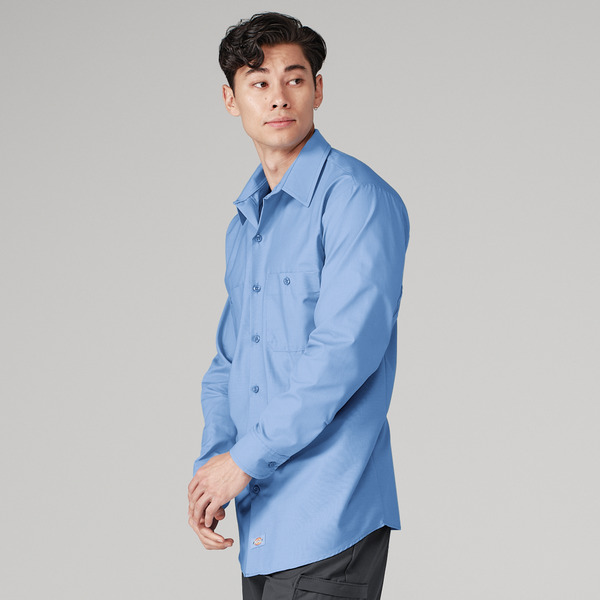 Men's Industrial WorkTech Ventilated Long-Sleeve Work Shirt With Cooling Mesh - Front