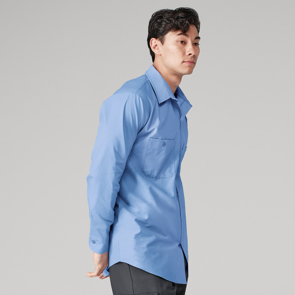 Men's Industrial WorkTech Ventilated Long-Sleeve Work Shirt With Cooling Mesh - Front