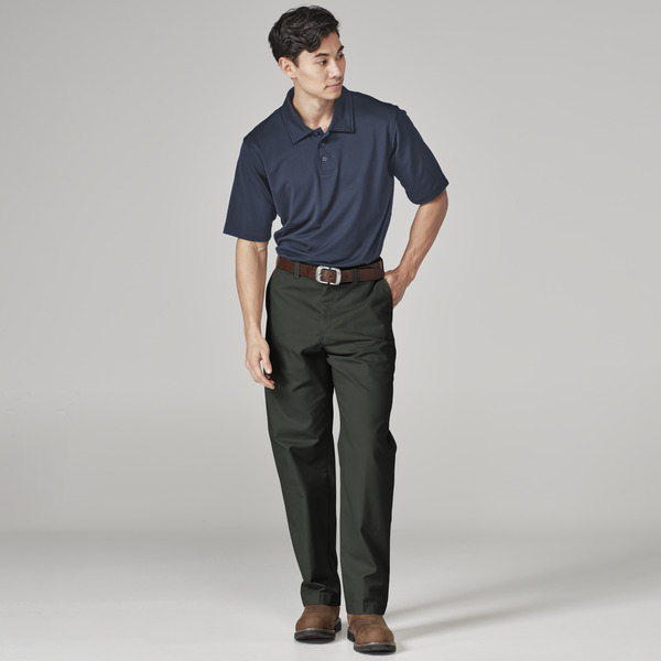 Men's WorkTech Polo Shirt With Cooling Mesh - Front