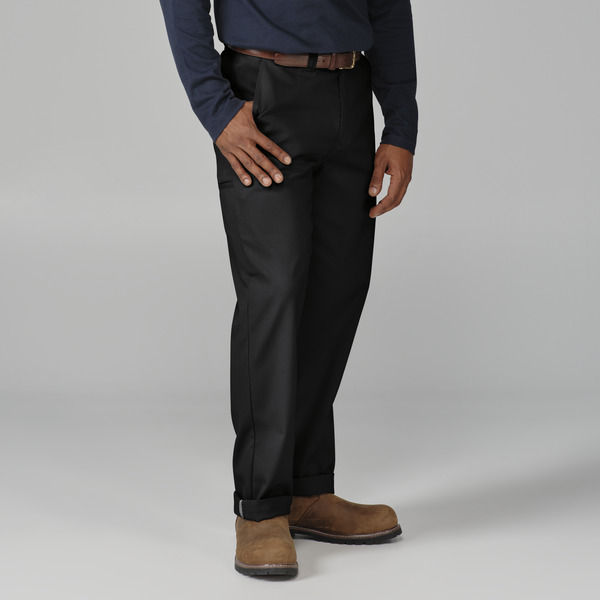 Men's Premium Industrial Flat Front Comfort Waist Pant - Front