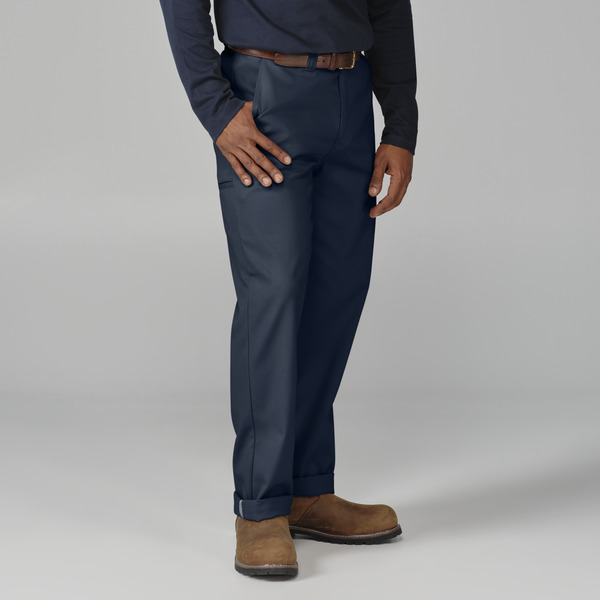 Men's Premium Industrial Flat Front Comfort Waist Pant - Front