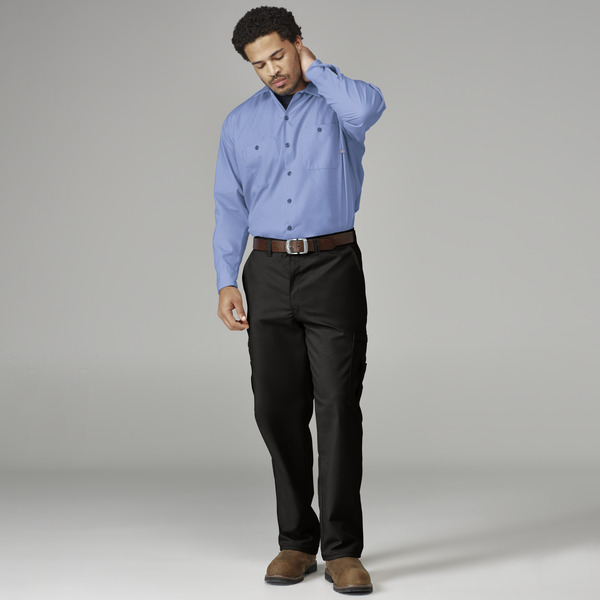 Men's Industrial Long-Sleeve Work Shirt - Front