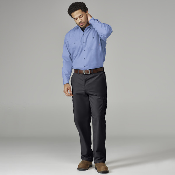 Men's Industrial Long-Sleeve Work Shirt - Front