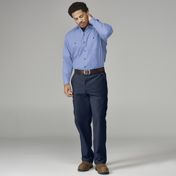 Men's Industrial Long-Sleeve Work Shirt - Front