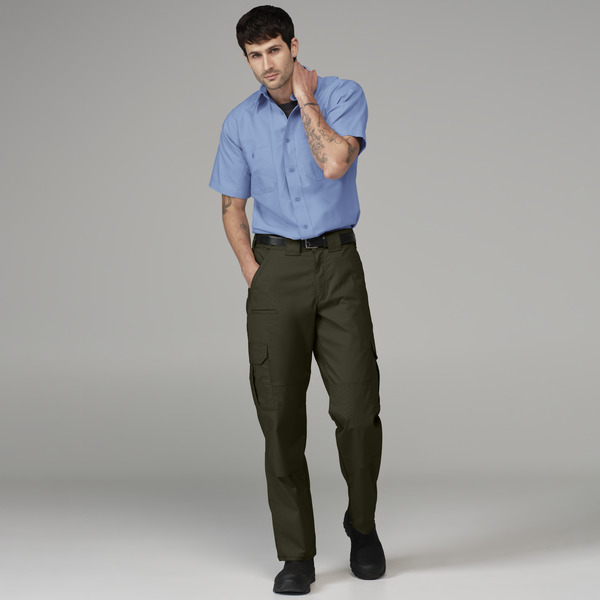 Men's Canvas Short-Sleeve Work Shirt - Front