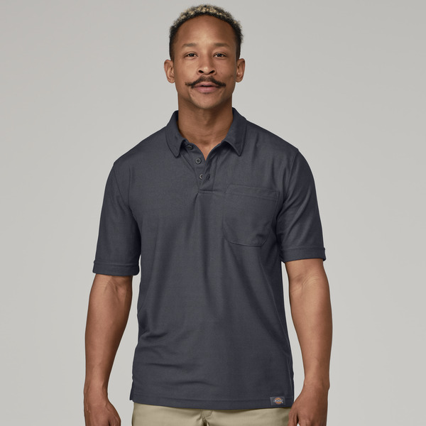 Men's Pocketed Performance Polo - Front