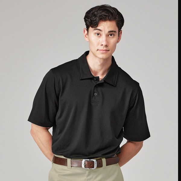 Men's WorkTech Polo Shirt With Cooling Mesh - Front