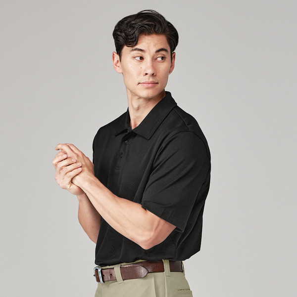 Men's WorkTech Polo Shirt With Cooling Mesh - Front