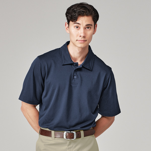 Men's WorkTech Polo Shirt With Cooling Mesh - Front