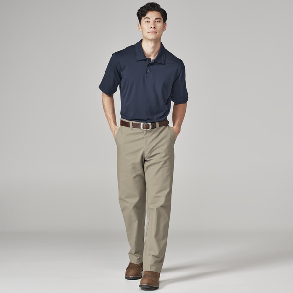 Men's WorkTech Polo Shirt With Cooling Mesh - Front