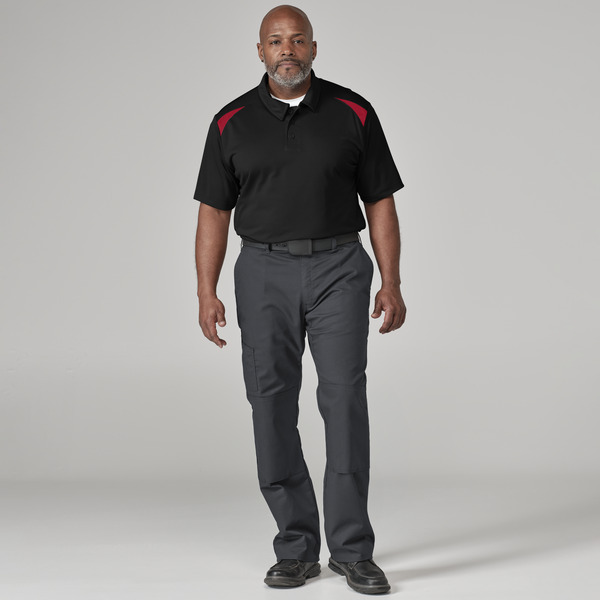 Men's Premium Industrial Flat Front Comfort Waist Pant - Front