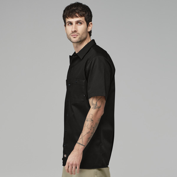 Camisa industrial de manga corta de algodón - Parte Delantera