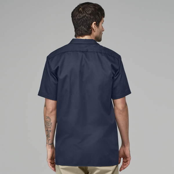 Men's Industrial Cotton Short-Sleeve Work Shirt - Front