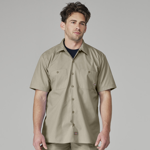 Men's Industrial Short-Sleeve Work Shirt - Front