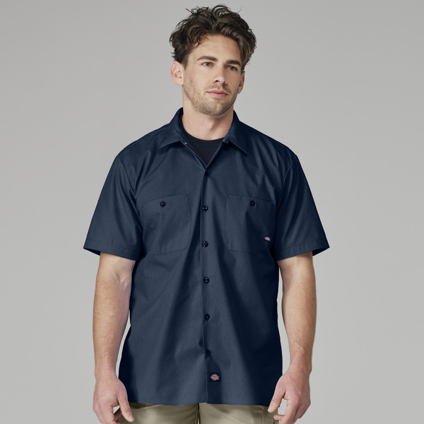 Men's Industrial Short-Sleeve Work Shirt - Front