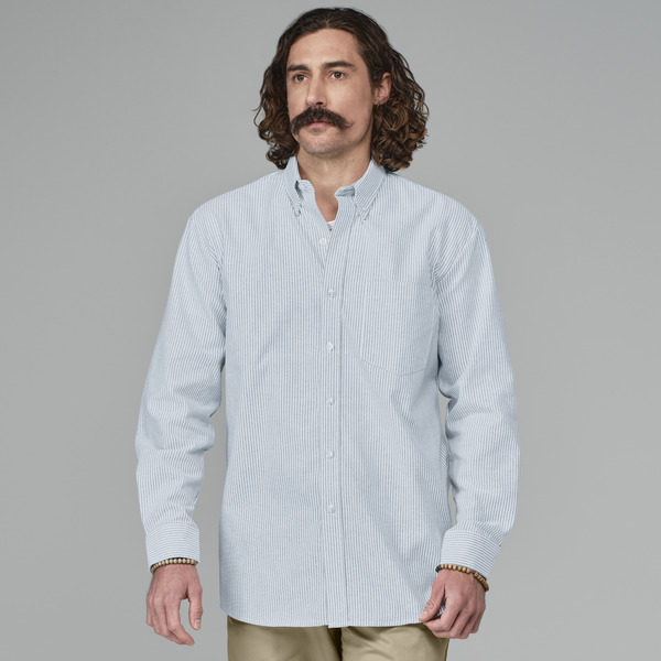 Men's Button-Down Long-Sleeve Oxford Shirt - Front
