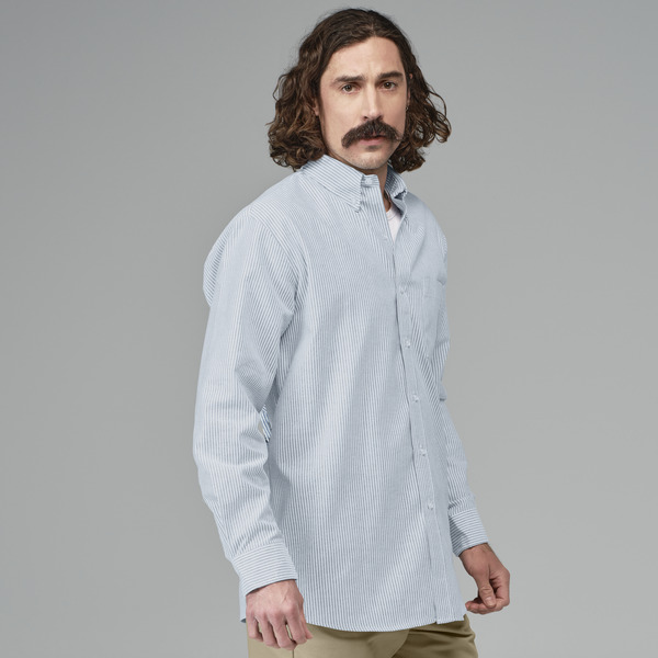 Men's Button-Down Long-Sleeve Oxford Shirt - Front