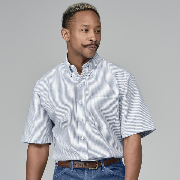Men's Button-Down Oxford Short-Sleeve Shirt - Front
