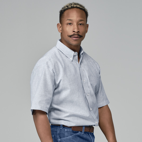 Men's Button-Down Oxford Short-Sleeve Shirt - Front