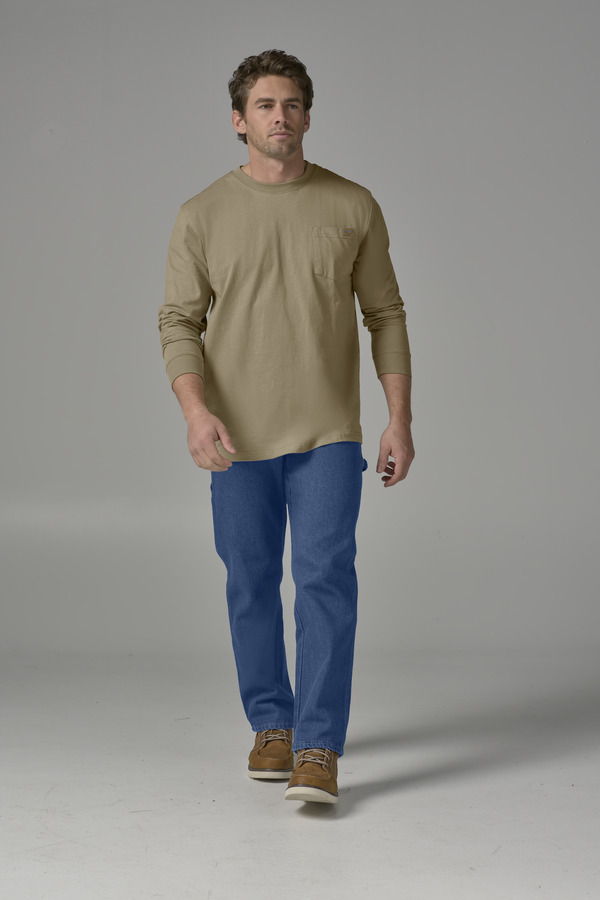 Men's Long-Sleeve Traditional Heavyweight Crew Neck - Front