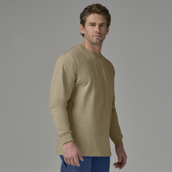 Playera gruesa de algodón de manga larga - Parte Delantera