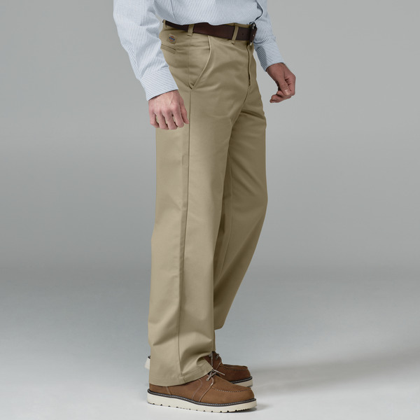 Men's Cotton Flat Front Casual Pant - Front