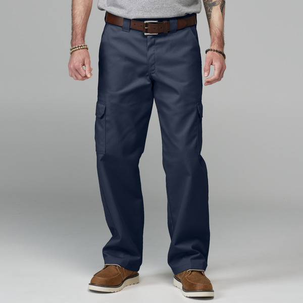 Men's Industrial Relaxed Fit Straight Leg Cargo Work Pant - Front