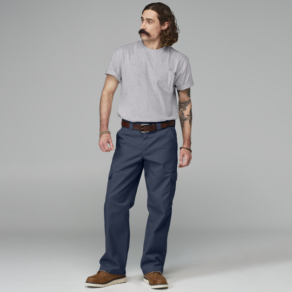 Men's Industrial Relaxed Fit Straight Leg Cargo Work Pant - Front