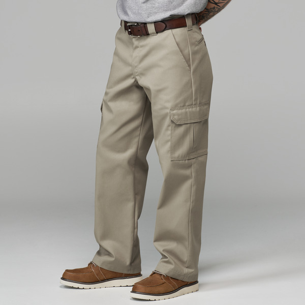 Men's Industrial Relaxed Fit Straight Leg Cargo Work Pant - Front