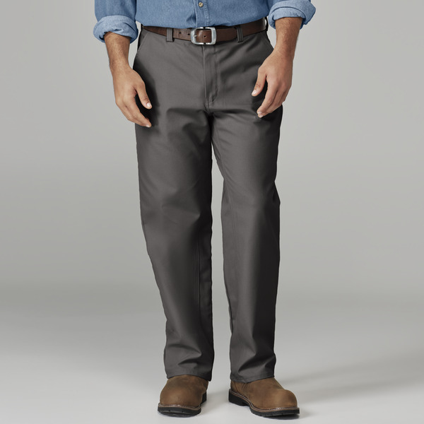Men's Canvas Plain Front Work Pant - Front