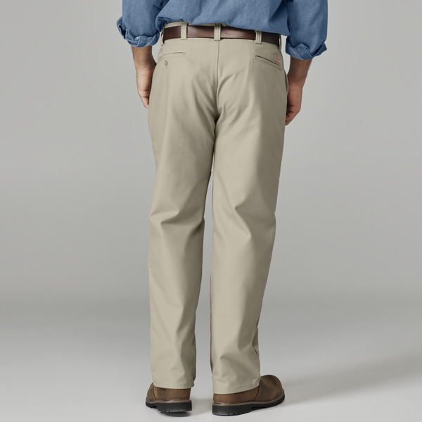 Men's Canvas Plain Front Work Pant - Front