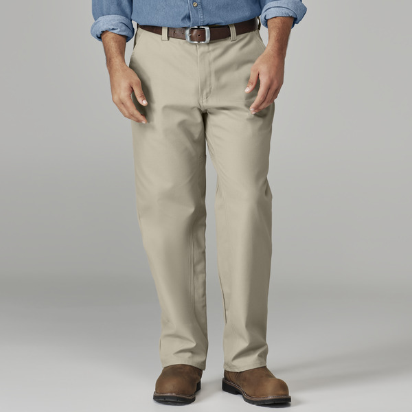 Men's Canvas Plain Front Work Pant - Front