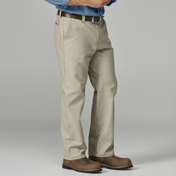 Men's Canvas Plain Front Work Pant - Front