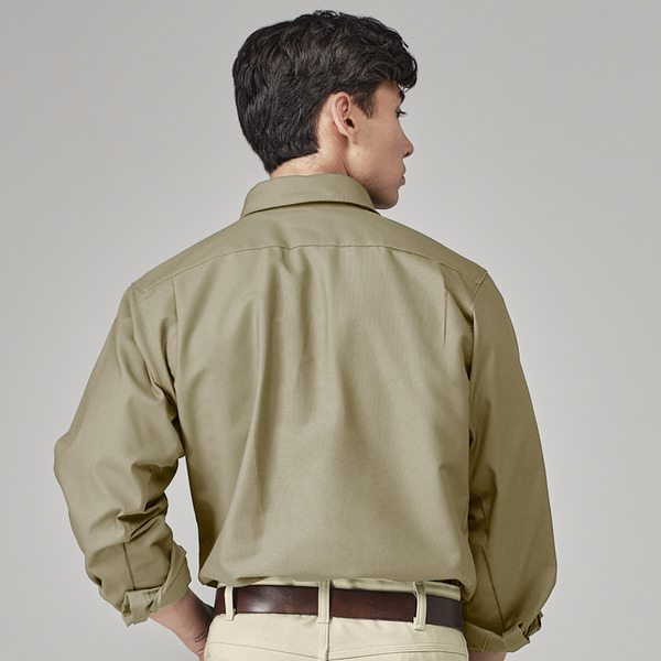 Men's Canvas Long-Sleeve Work Shirt - Front